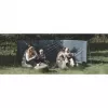 Cortavientos Easy Camp Huk 2025 gris — protección contra el viento para parcelas de camping y caravanas