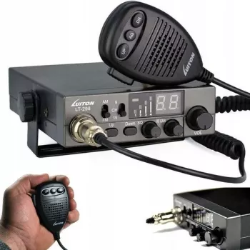 Emisora de CB Luiton LT-298 ASQ AM/FM conector de mechero Negra