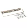 Tripp N254-048-SH-6A 48 puertos 1 U montaje en rack panel de conexiones Cat6a STP blindado pasante - RJ45 Ethernet - TAA - 10 Gigabit Ethernet - RJ-45 - Cat6a - plata - blanco - instalación en rack