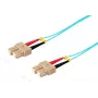 Cable de fibra óptica ShiverPeaks 77923/3 3m SC turquesa