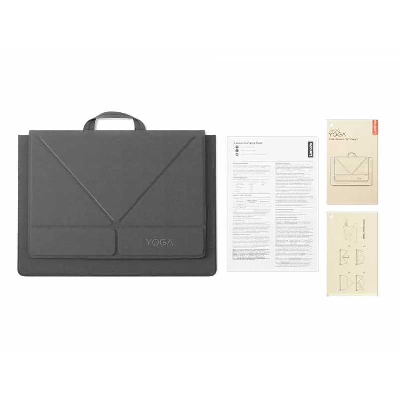 Funda de transporte Lenovo Yoga Tote | Compatible con hasta 14 pulgadas | Funda | Gris