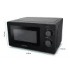 Esperanza ESTOFADO EKO011K microondas solo, de sobremesa, 20 l, 700 W, 5 niveles de potencia, plato giratorio de 24,5 cm, negro