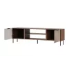 Mueble TV Cama ALMERA 180,5×42×52,5 cm nogal/cashmere – superficie de aglomerado, marco nogal