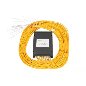 Divisor PLC de fibra óptica Extralink 1:32, 2,0 mm cable G657A, 1,5 m, módulo ABS/PC, sin conector