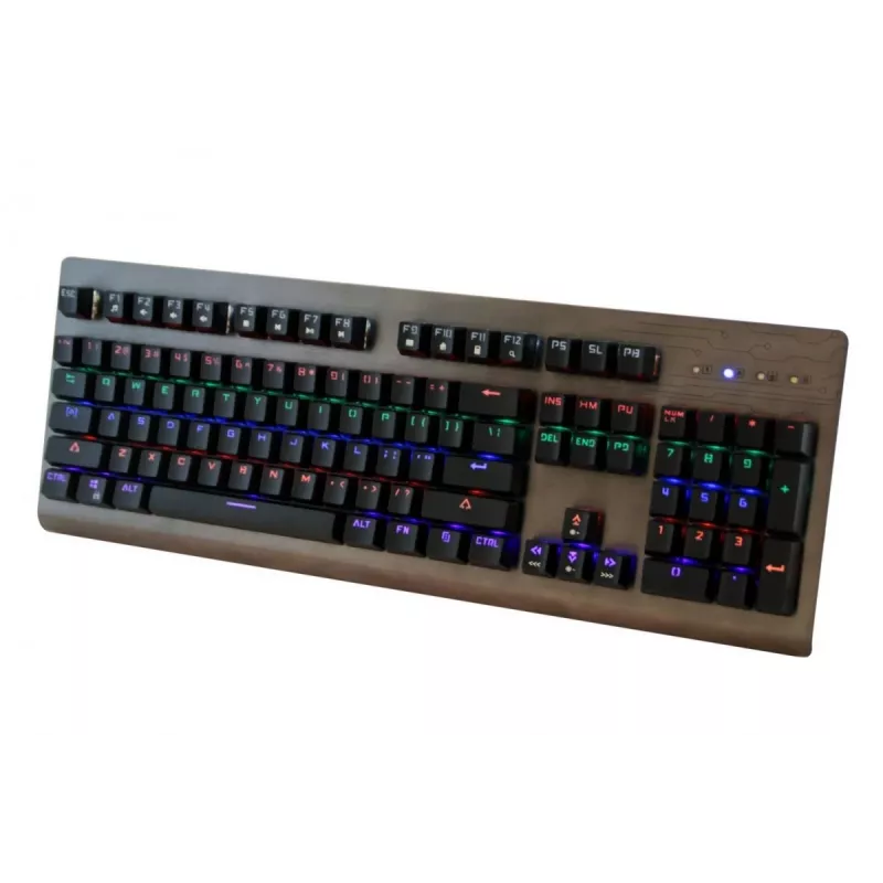 Media-Tech Cobra Pro Inferno MT1253 Teclado mecánico para gaming, USB, retroiluminado, distribución US
