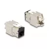 DeLOCK 88118 Módulo Keystone plano negro RJ-45 10 uds.