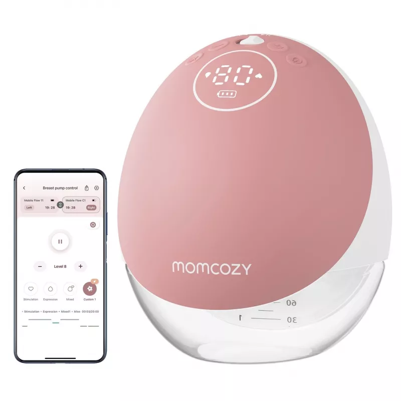 Sacaleches Momcozy M9 Single Rojo 150ml