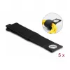 Cinta de velcro resistente DeLOCK 508x50mm negra 5 uds.