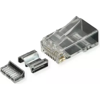 ROLINE Conector macho RJ45 Cat.6A no apantallado + inserto 10 uds. (21.17.3098)