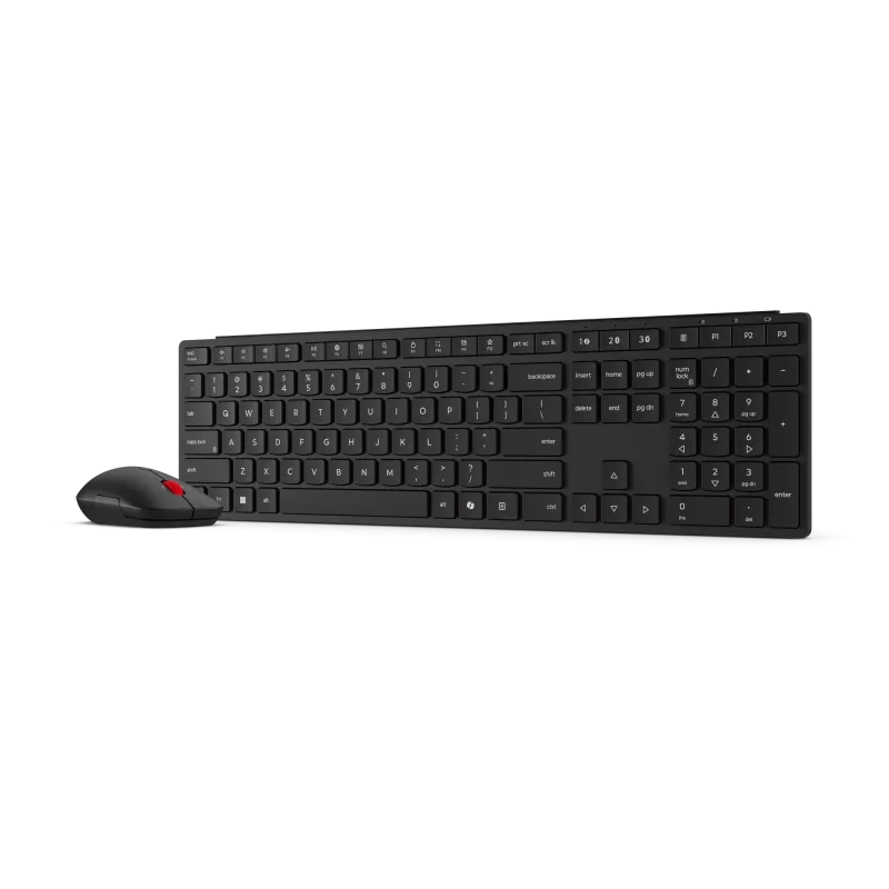 Lenovo | Multi-Mode Pro 6000 | Conjunto de teclado y ratón | Inalámbrico | Ratón incluido | Estonio | Bluetooth | Eclipse Negro