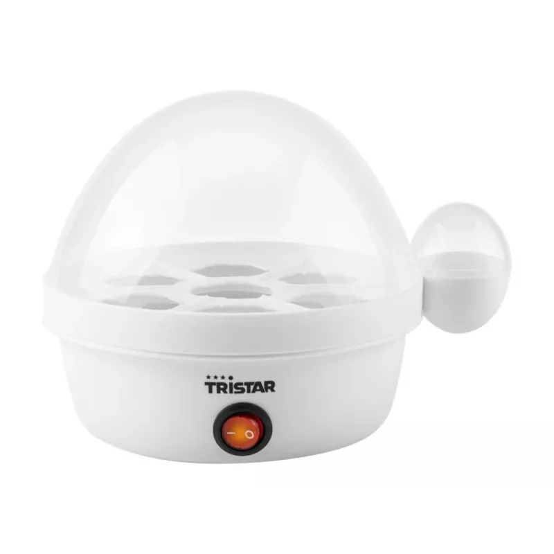 Huevos cocidos Tristar EK-3074 — capacidad 7 huevos, 350 W, transparente/blanco