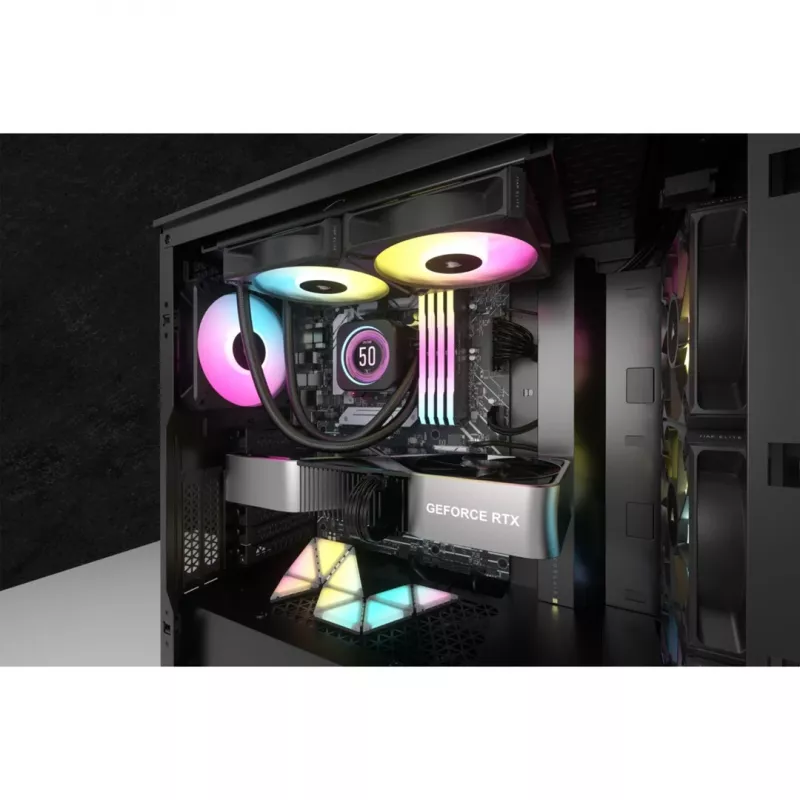 Corsair CW-9060074-WW Sistema de refrigeración para ordenador Refrigeración líquida todo en uno para procesador 12 cm Negro 1 ud.