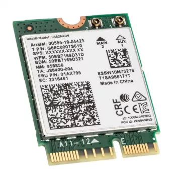 Adaptador Intel Dual-Band Wireless-AC 9462, WLAN + Bluetooth 5.1 - M.2/A-E-key, CNVi