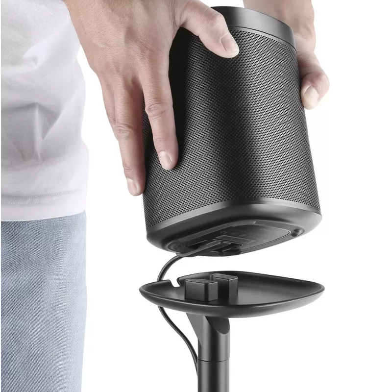 Soporte de suelo MACLEAN MC-841 para un altavoz Sonos, altura ajustable, base estable