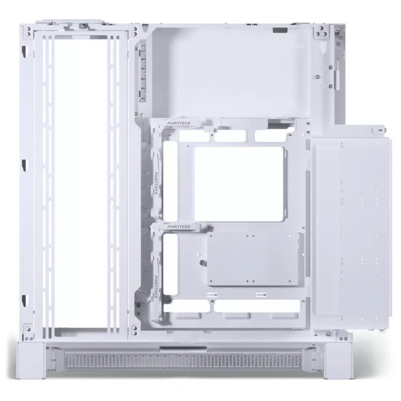 Caja PC PHANTEKS NV-Serie NV9 MK2, EATX, DRGB, Cristal Templado – Blanco + Ventiladores M25 Gen2 PWM D-RGB pack de 3 – Reverse Blade, 140 mm, Blanco + Kit DRGB