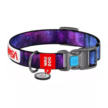 Collar para perro Waudog NASA21 nailon talla M, 20 mm de ancho