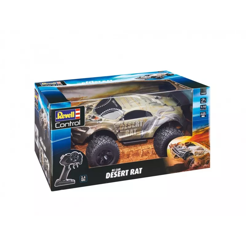 Coche RC REVELL Desert Rat (modelo 24442) – vehículo todoterreno radiocontrolado gris y negro