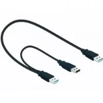 Cable USB DeLOCK 82908 USB 3.2 Gen 1 0,6 m 2x USB A conector macho negro