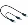 Cable USB DeLOCK 82908 USB 3.2 Gen 1 0,6 m 2x USB A conector macho negro