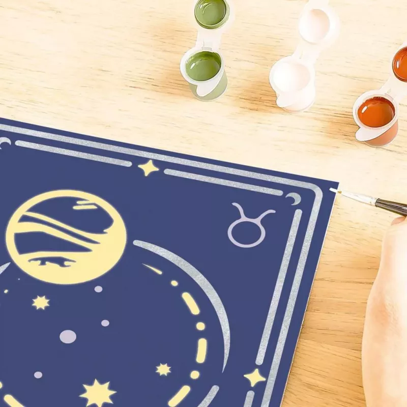 CreArt - Signo del zodiaco Tauro, pintura