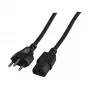EFB-Elektronik Cable de red tipo suizo 12 - C13 180°, negro, 2,0 m, 3 x 0,75 mm² Fabricante: EFB Elektronik (EK537.2V3)