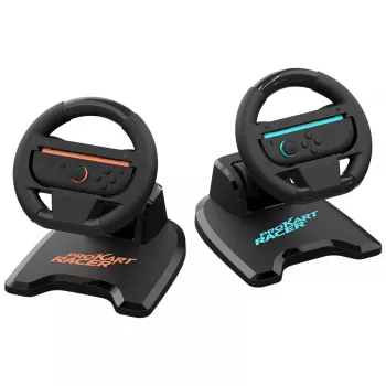 Volante SUBSONIC SA5727-2 Pro Kart Racer Duo para Nintendo Switch con soporte para doble mando