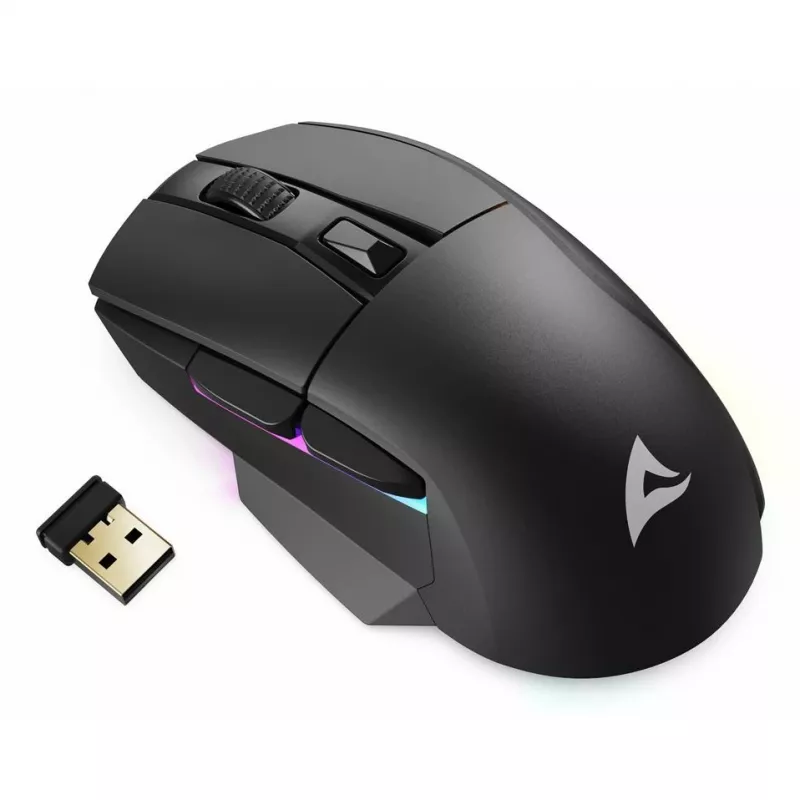 Skiller SGM50W ratón gaming óptico RGB negro