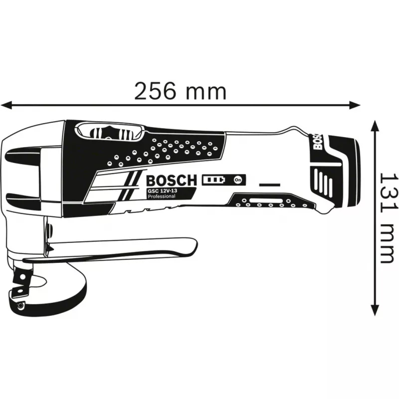 Tijera para chapa con batería Bosch GSC 12V-13 PROFESSIONAL 3600 spm