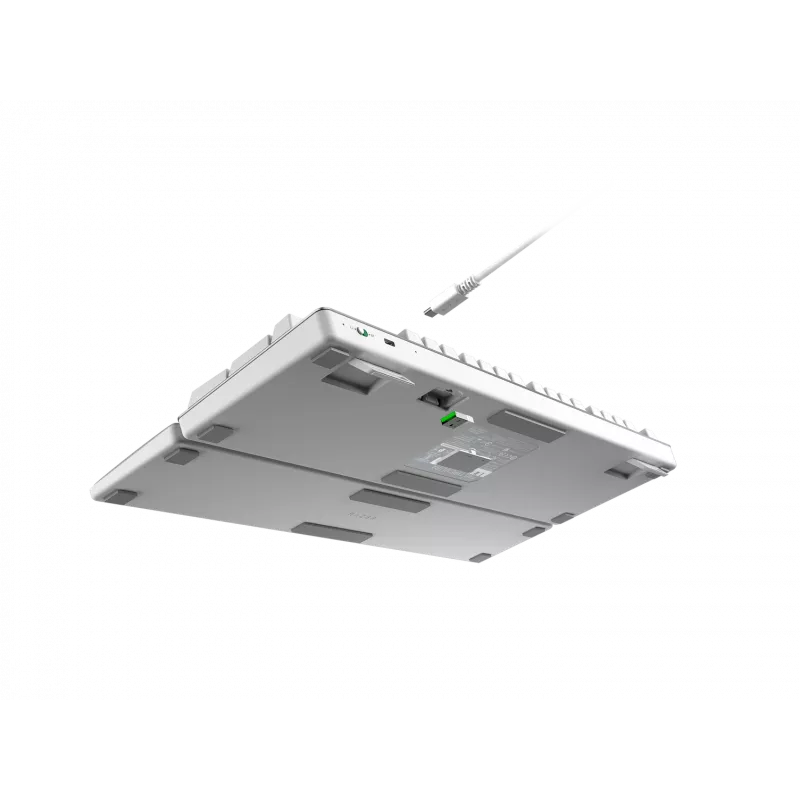 Teclado Razer Pro Type Ultra oficina USB RF inalámbrico Bluetooth QWERTY US English plata blanco