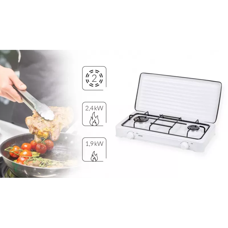 Cocina de gas Smile KN-02/1K 2 fuegos