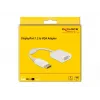 Adaptador DisplayPort 1.2 conector macho a VGA conector hembra DeLOCK 61007