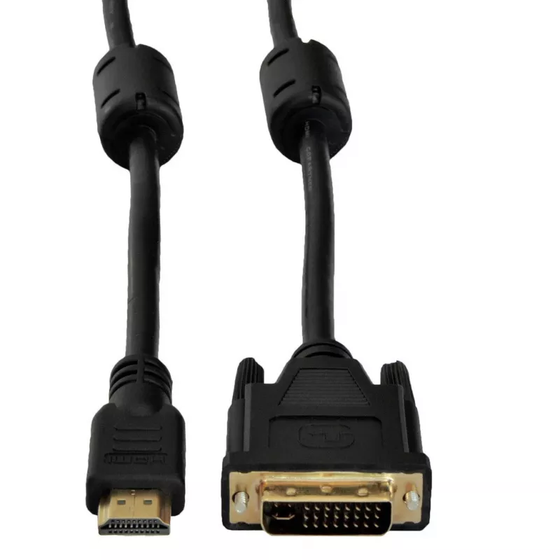 Cable HDMI a DVI-D Akyga AK-AV-11 (24+1), 1,8 m, negro