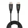 Lindy Cable HDMI híbrido de fibra óptica 8K60 de 10 m, 10 m, HDMI tipo A (estándar), HDMI tipo A (estándar), 48 Gbit/s, Negro