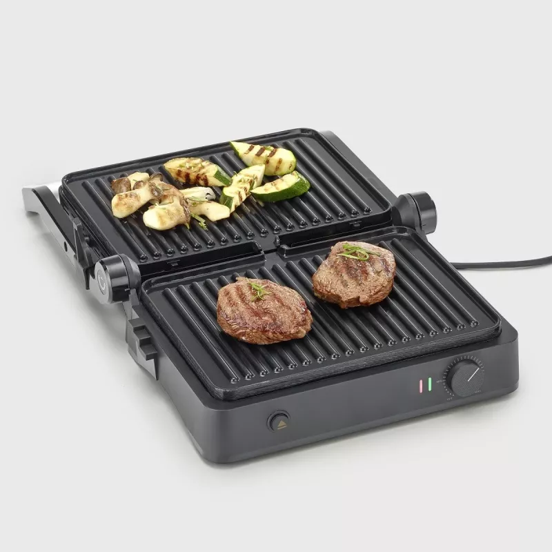 Parrilla de contacto Severin KG 2398 negro blanco 1800W 300x220mm