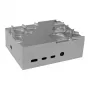 Carcasa de aluminio Akasa para Raspberry Pi 4B con kit térmico - plateada (A-RA09-M1S)