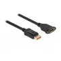Cable de extensión DisplayPort Montaje en panel DeLOCK 87098 8K 60 Hz 3 m