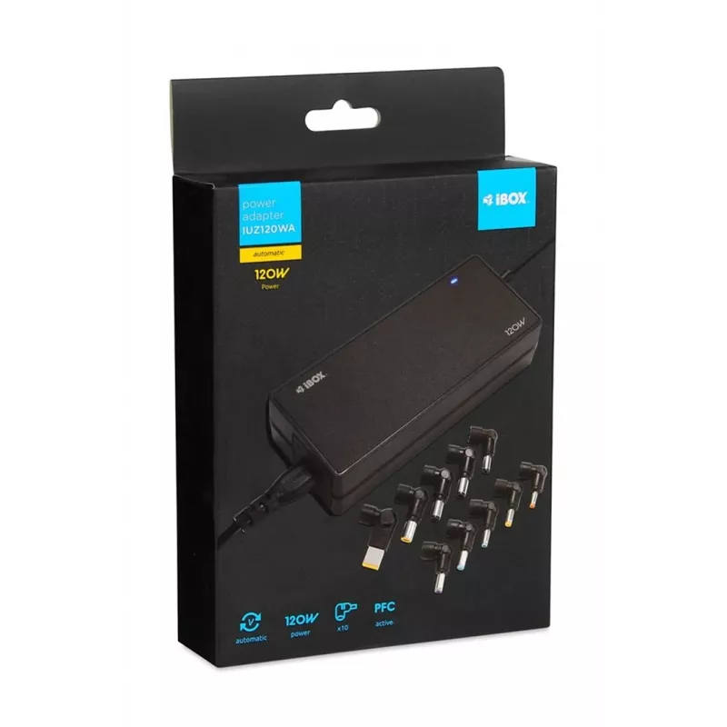 iBox IUZ120WA fuente de alimentación/adaptador interior 120 W negro