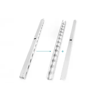 DIGITUS DN-19 ORG-42U canales verticales pasacables para racks de 42U (2 uds., gris)