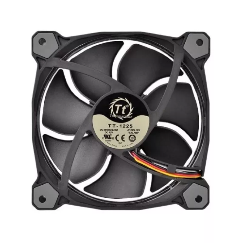 Thermaltake Riing 14 LED 256 Color CL-F043-PL14SW-B ventiladores de caja 140 mm, pack de 3, 600–1400 rpm, 4 pines