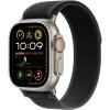 Correa Apple 49mm negra Trail Loop M/L Natural Titanium Finish