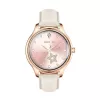 Smartwatch Colmi L28 con caja dorada y correa de piel dorada