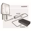 Protección contra sobretensiones ALLNET ALL95101 Plata