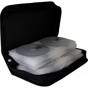 Funda de almacenamiento MediaRange BOX55 para 96 discos negra