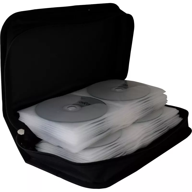 Funda de almacenamiento MediaRange BOX55 para 96 discos negra