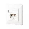 METZ CONNECT BTR IT CONNECT E-DAT C6 8/8(8) UP Cat.6 - Toma de conexión, empotrar - RJ-45 X 2 - Blanco puro, RAL 9010 (1307381002-I)