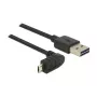 Cable USB DeLOCK 83849 USB 2.0 0,5 m USB A Micro-USB B negro