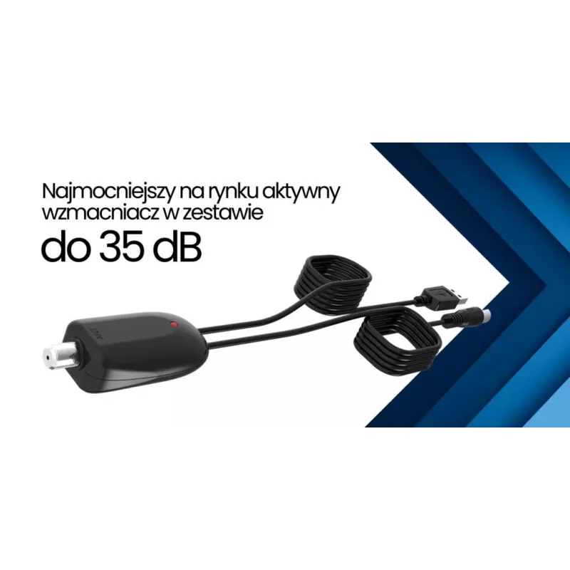 Antena DVB-T para coche Shark SHA301CAR con amplificador activo para recepción de TV en vehículo