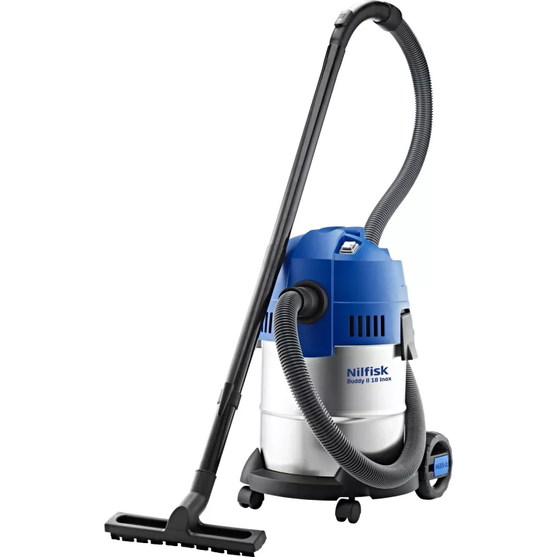 Nilfisk Buddy II 18 Acero inoxidable Negro, Acero inoxidable 18 L 1200 W