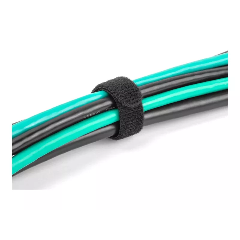 Bridas de cable de velcro DeLOCK 19075 300x12mm negro 10 uds.