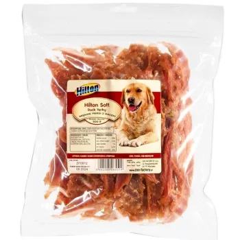 HILTON Soft Duck Jerky - snacks para perros - 500 g